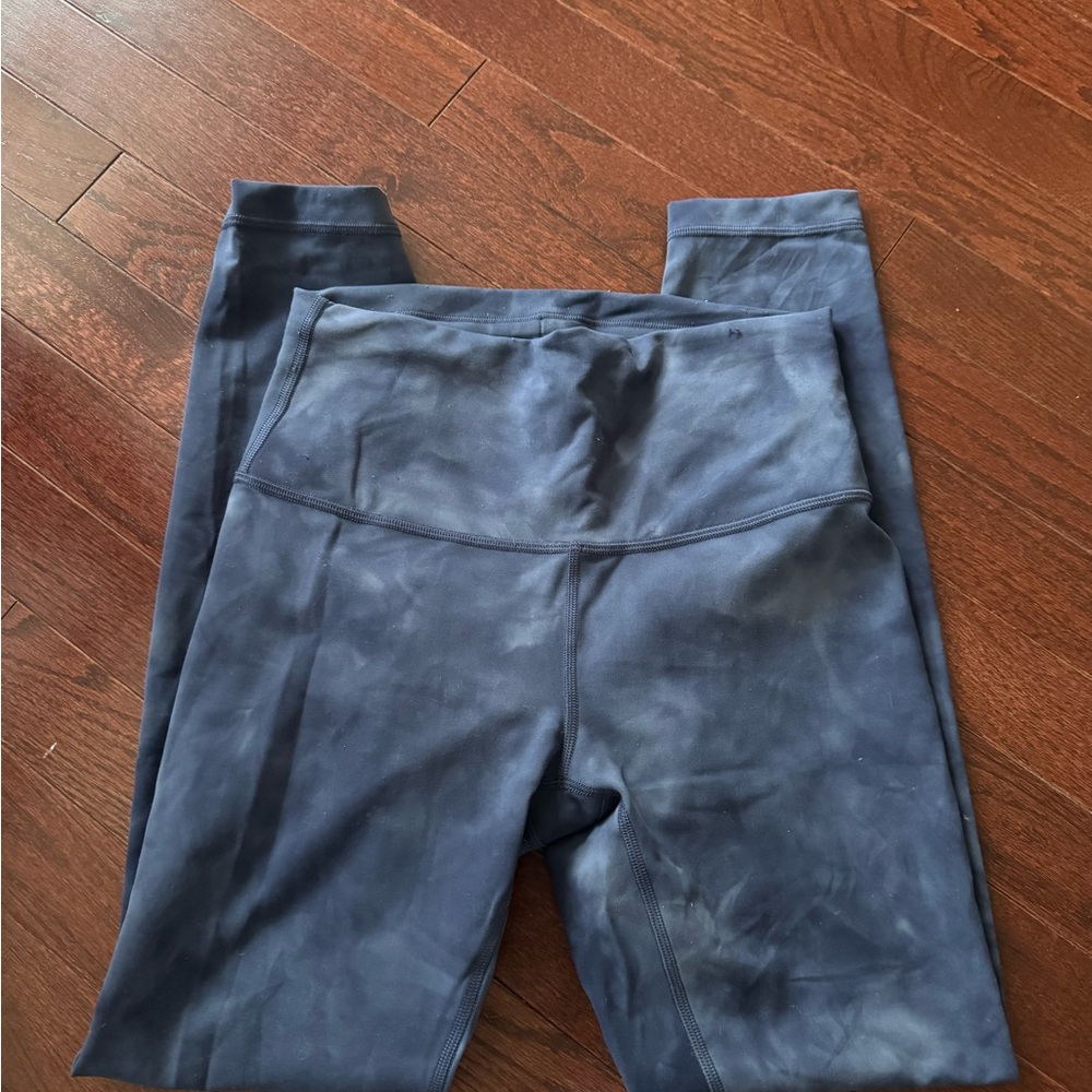 lululemon athletica Navy Tie-Dye Leggings